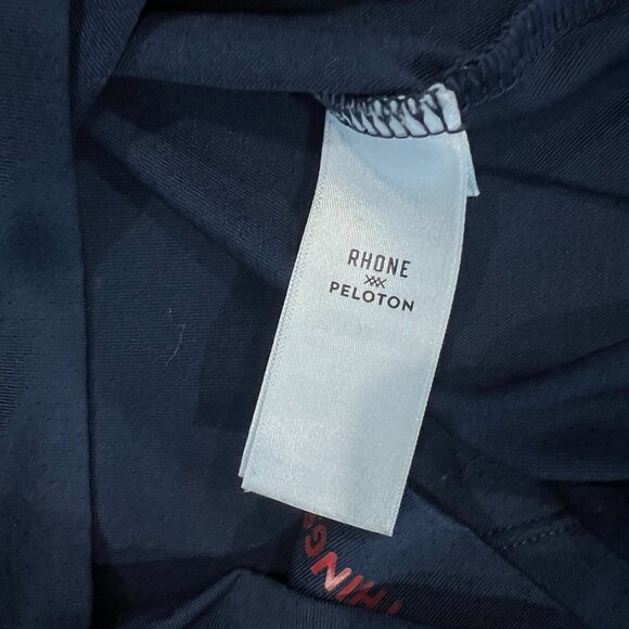 Peloton x Rhone Men's Quarter Zip Blue Long Sleeve Athletic Top Workout - Picture 5 of 6